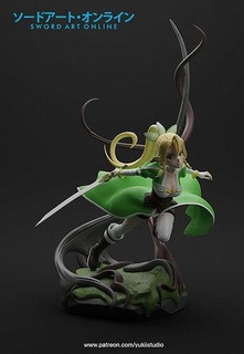 Leafa épée art ligne stl anime collectibes manga statues Jeux jouets 3d print model - Mito3D