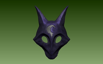 league of legends - kindred wolf mask esport moba videogame lamb lol props cosplay costume runeterra helmet helm female games toys 3d print model - Mito3D