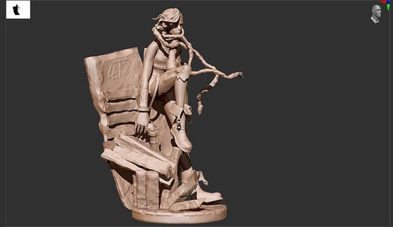 lig efsaneler gizemli uğursuzluk Ligi animasyon 3d model faliyet alani sahne cephe vi Jayce Sanat heykeller 3d print model - Mito3D
