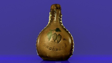 Leder Flasche Kunst souvenir peru lunahuana Leben Raum Wein durchsucht Replikate 3d bedruckbar ist 3d print model - Mito3D