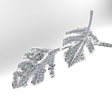 deixa pingente o design covid 19 de proteção recursos diamante brilho brilhantes jóias anel brecelet prata ouro platinium perfeito gem folhas árvore haste pingentes 3d print model - Mito3D