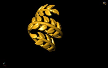 las hojas en forma de anillo la joyería los anillos 3d moda 3d print model - Mito3D