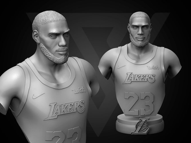 lebron james 3d yazdırılabilir 3 basketbol nba spor keçi karakter şampiyonlar dekorasyon heykelcik rakamlar az vesika büst heykel kral sanat heykeller insan 3D print model - Mito3D