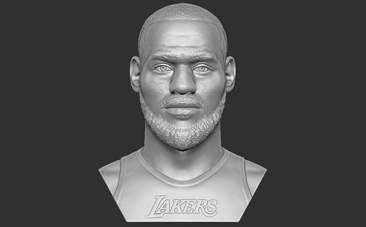 Lebron James büst 3d baskı Basketbol nba Michael Ürdün Lakers melekler Kobe Bryant katılaşmak Davis kawhi Cavaliers sıcaklık Miami shaq Durant Doncic köri Sanat heykeller 3d print model - Mito3D