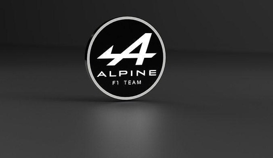 led lampe - alpine f1 team light rgb formula ledstrip texte art signs logos 3d print model - Mito3D