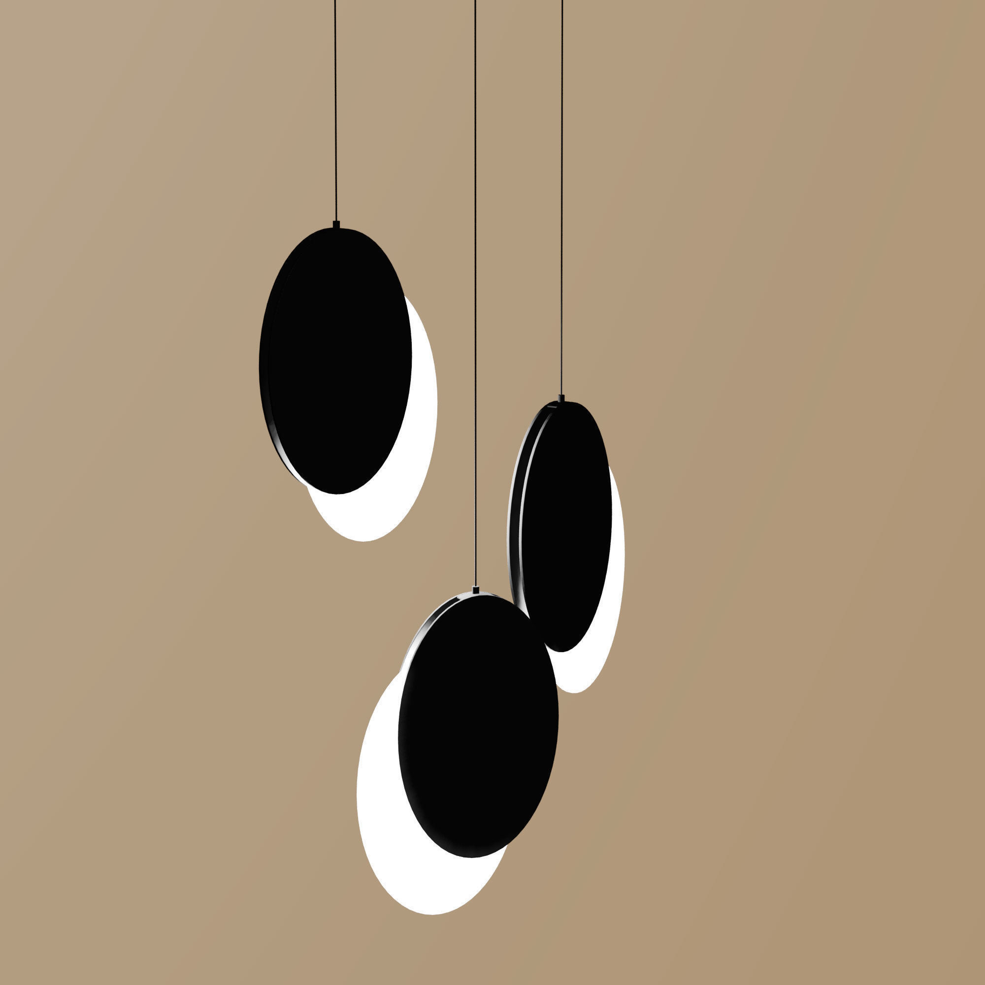 ledlamp design interior hanging illustration art house lighting 3D print model - Mito3D