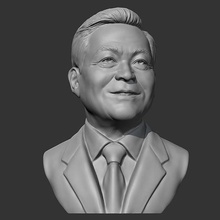 lee kun hee 3d Stampa modello carattere umano testa ritratto fallimento figura uomo viso statua scultura Samsung arte sculture 3d print model - Mito3D