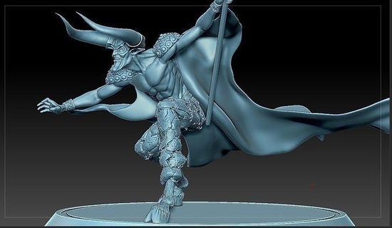 legend lords darkness satan diable art sculptures 3d print model - Mito3D