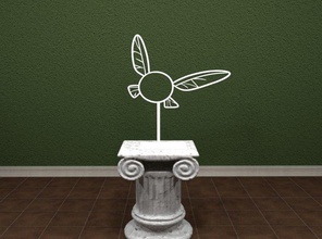 la légende de zelda - ocarina du temps navi signe art loz debout logo des signes les logos 3d print model - Mito3D
