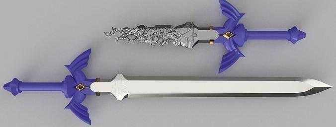 Légende Zelda larmes Royaume Maître épée lien nintendo cosplay souffle sauvage commutateur Excalibur Jeux jouets 3d print model - Mito3D