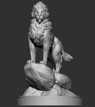 legendario león myanmar estatua Arte escultura animal criatura esculturas 3d print model - Mito3D
