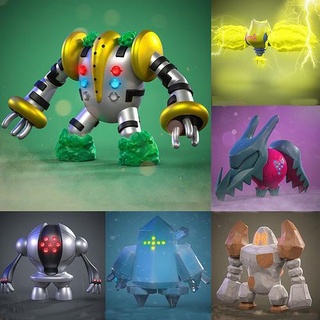 légendaire titans regirock régie registeel regigigas regieleki regidrago Pokémon Évoli Pikachu Jeux jouets 3d print model - Mito3D