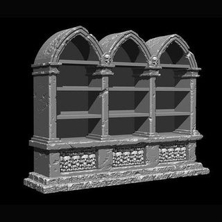 legendgames arcane bookcase set dungeons dragons mage magic magicial harry potter ravenloft library stranger things ttrpg accessories cthulhu horror gothic castle terrain scatter church games toys game 3d print model - Mito3D
