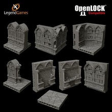 legendgames openlock wizards library dungeon wizard mmorpg cellar magician gothic ravenloft games toys board 3d print model - Mito3D