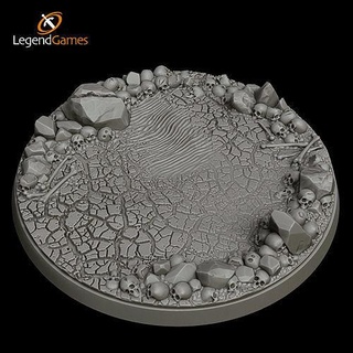 legendgames cranio incrinato terra basi 80mm giro x3 warhammer titano grande enorme mostro marino unità diorama Giochi giocattoli Accessori gioco goglins orchi mezzo apocalisse distopico palude negromante draghi 3d print model - Mito3D