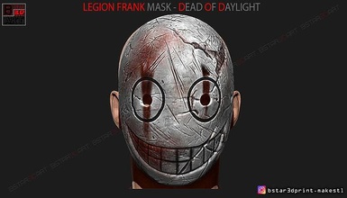 legion frank mask - dead by daylight horror of cosplay costumes head japanese devil halloween huntress terrible face art toys games 3d print model - Mito3D