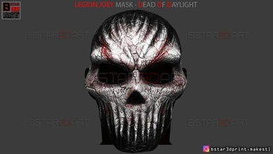 legion joey mask - dead by daylight horror head of cosplay costumes devil halloween huntress terrible frank fjsj dod face games toys 3d print model - Mito3D