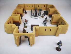 legião mos eisley modular cantina guerra estrelas starwarslegion tampo mesa 3dprint moseisley 28mm jogos mobília assento brinquedos borda 3d print model - Mito3D