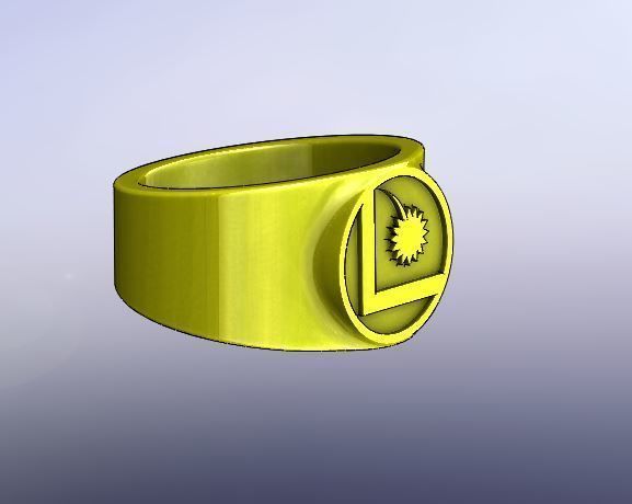 legionaire ring dc comics cosplay flight jewelry rings 3D print model - Mito3D