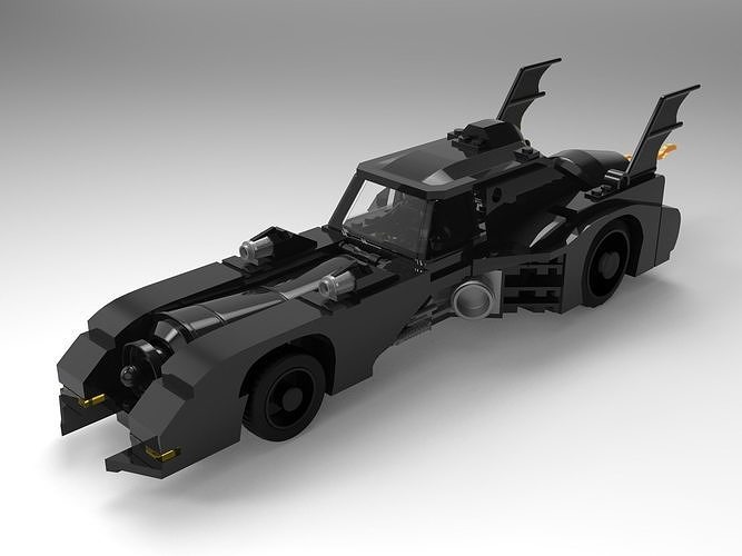 Lego 1989 Batmobil Spielzeug Plastik Zahl Backstein Mini batcar Spiele Spielzeuge Batman dc Wagen 3D print model - Mito3D