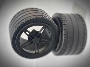 lego compatible custom wheel rim rims ferrari bugatti lamborghini porsche 3d print resin car vehicle games toys 3d print model - Mito3D