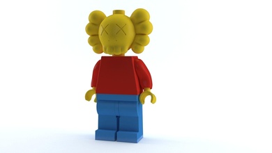 Lego kaws juguete juego aerógrafo degradado 3d impresión resina decoración coleccionable pintar figura pintura estatua imprimible personaje conectar ladrillo diseño juegos juguetes 3d print model - Mito3D