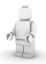 lego hombre robot personaje diseño juegos juguetes 3d print model - Mito3D
