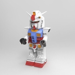 Lego minifig gundam rx 78 zırh şekil tuğla oyuncak blok mini robot figür karakter oyunlar oyuncaklar 3d print model - Mito3D