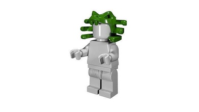 lego snake helmet 3d scan hat matches real minifigure toy equip children plastic brick games toys 3d print model - Mito3D