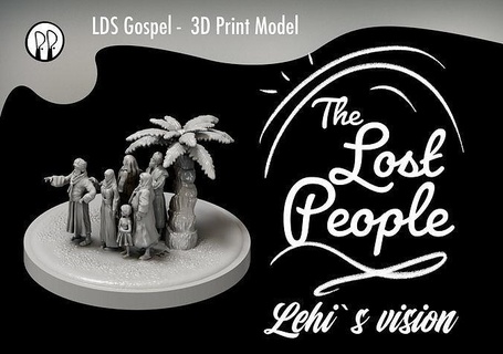 nel larice visione perso lehi sognare albero vita mormone lds vangelo Chiesa santi tempio libro nefi Cristo Gesù profeta arte sculture 3d print model - Mito3D
