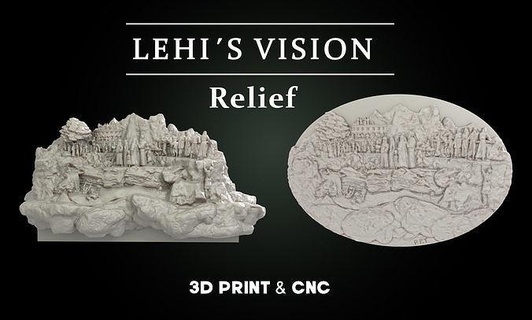 lehis vision lehi vision lds gospel mormon church temple treeoflife nephi nefi prophet ldschurch ldstemple saints art sculptures  3d print model - Mito3D