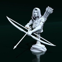 leliana bust dragon age figurine game art fan fantasy character statue creature archer sculptures 3d print model - Mito3D