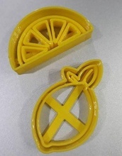 lemon cut cokies x2 fruits cake party house kitchen dining 3d print model - Mito3D