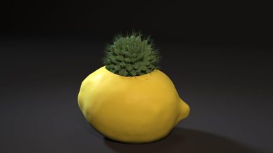 limone fioriera art 3d la stampante arredamento decorazione generale pot il vaso interni altri succosa dolce 3d print model - Mito3D