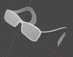 lenseless glasses design sunglasses modern accessories fashion 3d print model - Mito3D