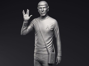 Leonard nimoy spock sculpture imprimable 3d modèle monsieur portrait étoile randonnée 3dprint église statue Star Trek entreprise 3dmodel Vulcain randonnées scifi vaisseau spatial espace 3d print model - Mito3D