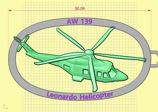 Leonardo Hubschrauber Illustration Schlüsselbund Biologie Werkzeug Rad Karte Unternehmen Hobby DIY Automobil 3d print model - Mito3D