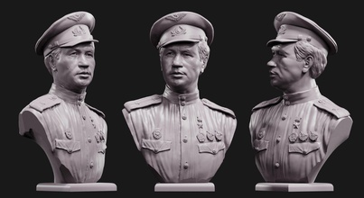leonid bykov maestro escultura busto impresión arte esculturas 3d print model - Mito3D
