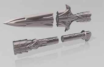 leonidas spear cosplay prop file 3d printing costume assassins creed odyssey props games toys game accessories 3d print model - Mito3D