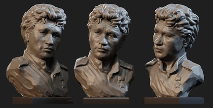 leões bykov tristeza principal titarenko fracasso liquidificador 3d 3dmodel arte esculturas 3d print model - Mito3D