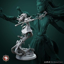 lesika light-eyed druid 75mm 32mm pre-supported fantasy magic mythology character female driad tabletop boardgame toys 3dminiature presupported dnd dndcharacter games board 3d print model - Mito3D