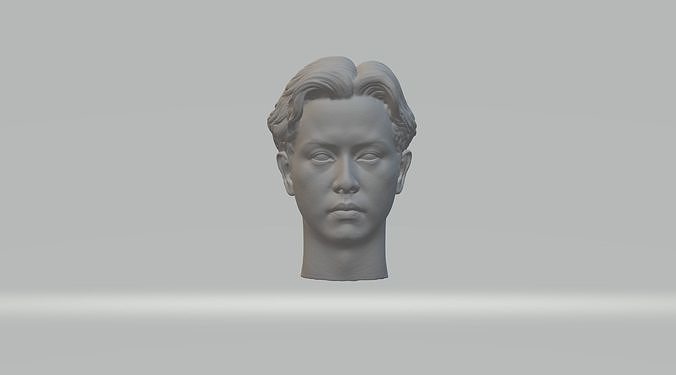 leslie cheung head 3d model bust portrait mads sculpture character male human art sculptures medium 3D print model - Mito3D