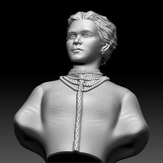 Lesja Ukrainisches Mädchen Büste Statue Kunst Skulptur Ukraine Skulpturen Zahl Geschichte 3d print model - Mito3D