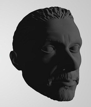 letal arma steve hombre negro wwe cabeza esculpir 3d impresión modelo actitud wwf lucha juegos juguetes 3d print model - Mito3D