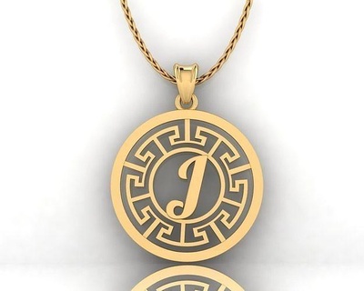lettera pendente gioielleria oro stampabile argento gioiello ciondoli font alfabeto collana amore donna 3d print model - Mito3D