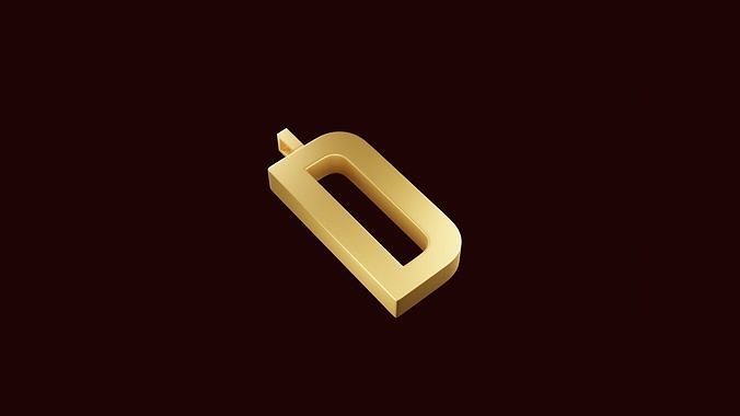 lettre pendentif typographie alphabet rétro symbole conception Police caractère mixeur 3dmodel 3dartistsandeep 3dprintable bijoux pendentifs 3D print model - Mito3D