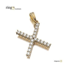 letter pendant tennis x pendat jewel jewelry gold silver gem diamond alphabet font pendants 3d print model - Mito3D