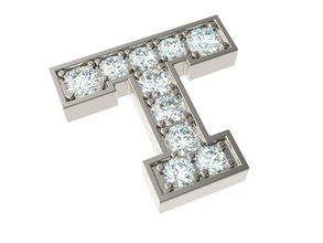 mektup t takı metin mücevher yazdırılabilir taşlar altın Gümüş diğer 3d print model - Mito3D