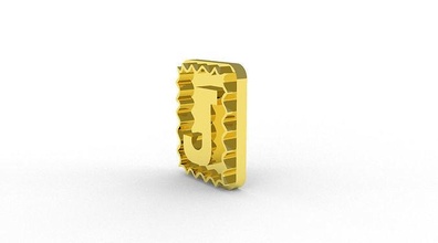 lettre pendentif bijoux mode or argent créativité imprimable Collier modèles 3d print model - Mito3D