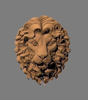 lev head lev head stl cpu golova art sculptures  3d print model - Mito3D